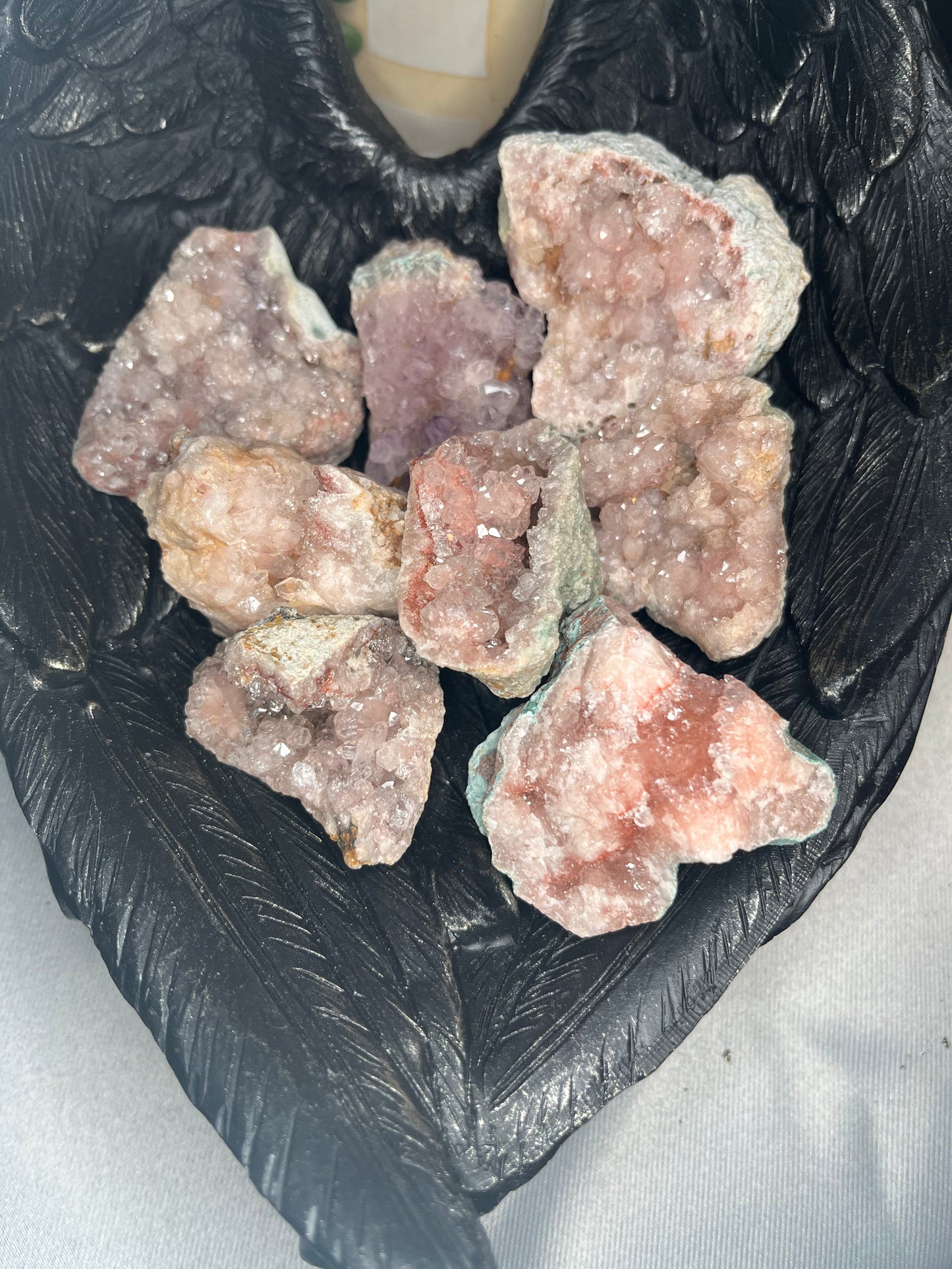 Pink Amethyst Geode for Calmness and soothing emotions