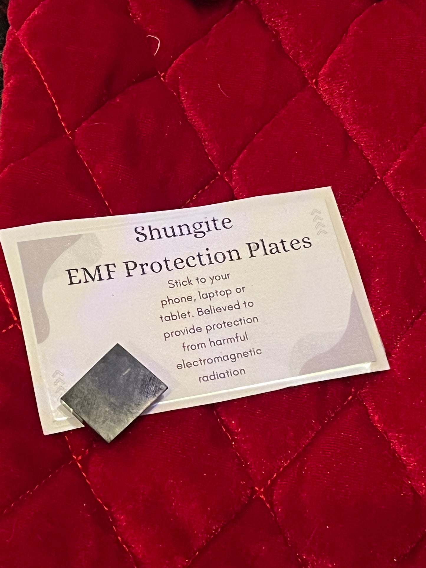 Shungite EMF Protection Plate