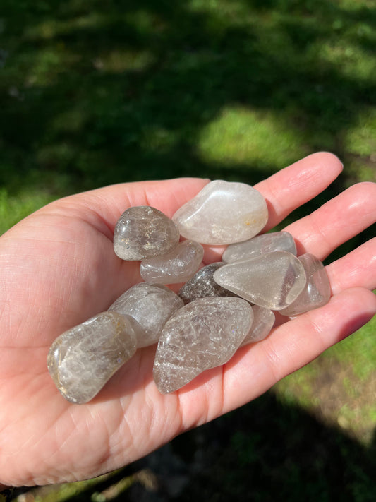 Natural Smoky Quartz tumbled stone