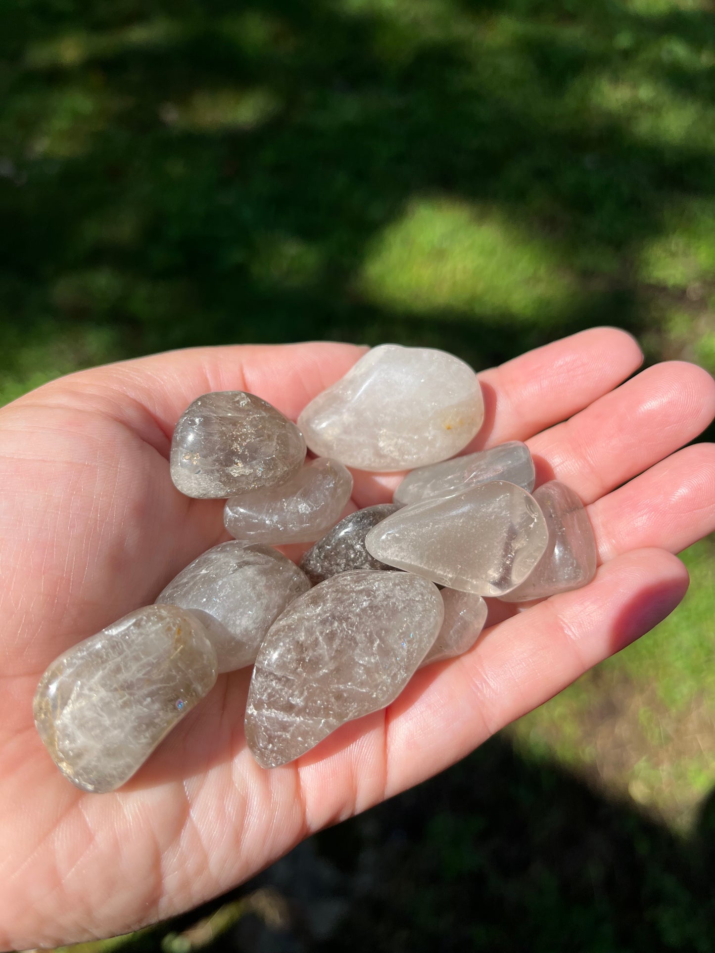 Natural Smoky Quartz tumbled stone