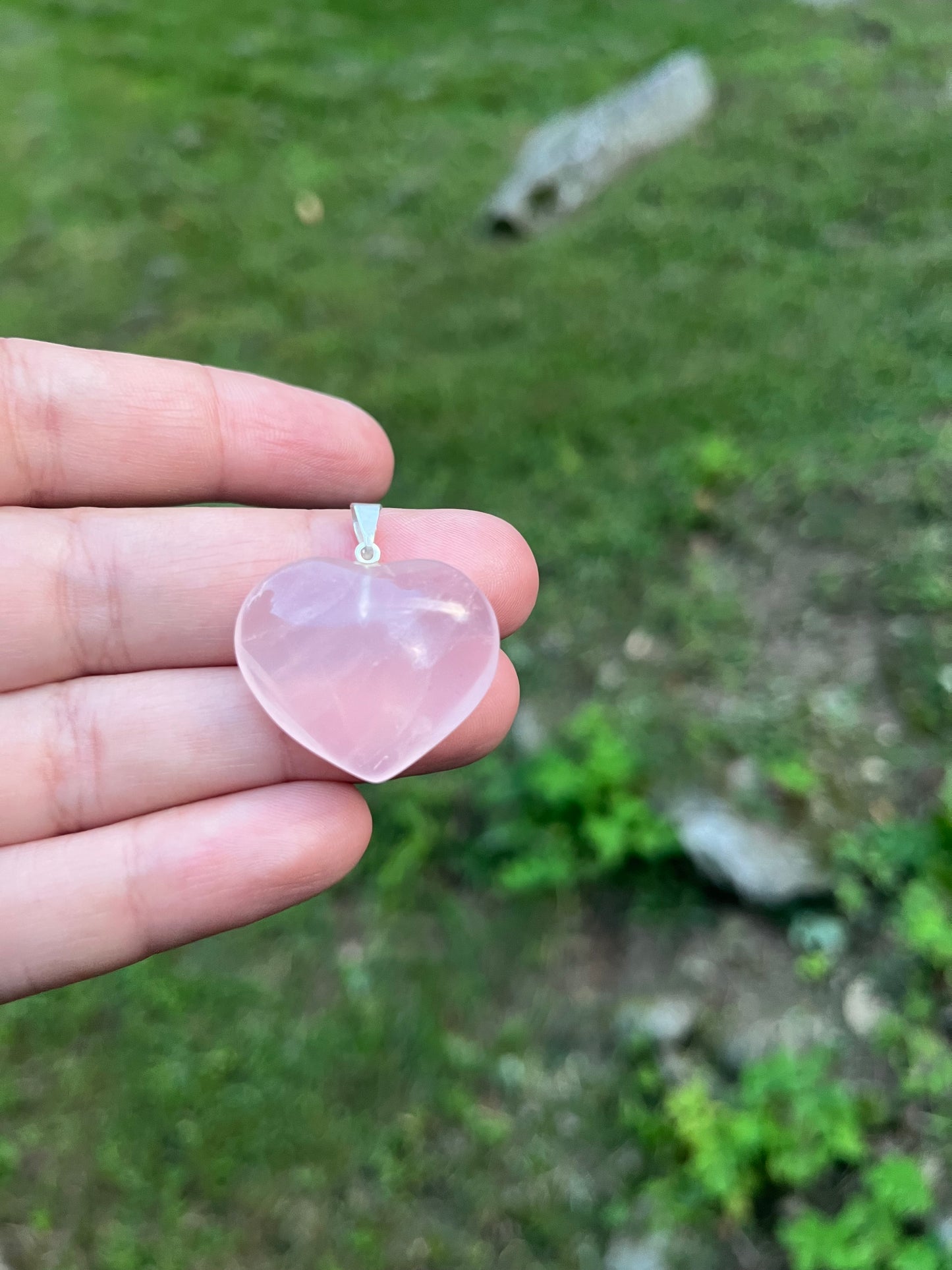 Rose Quartz Heart Pendant