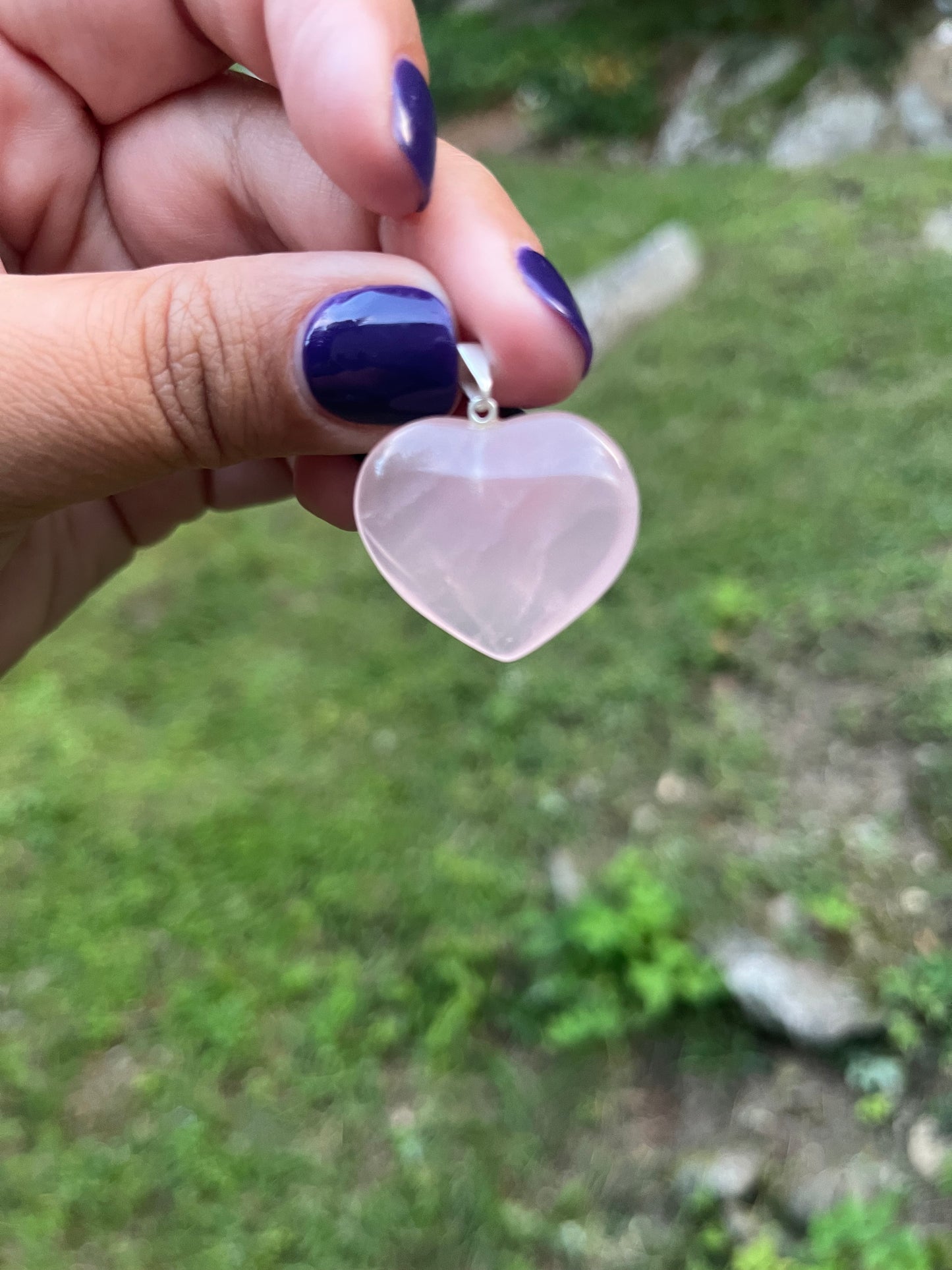 Rose Quartz Heart Pendant