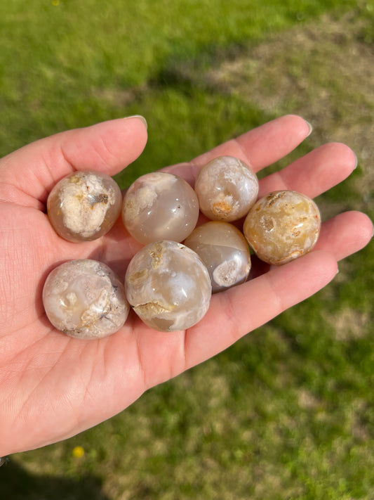 Flower Agate Tumble Stone