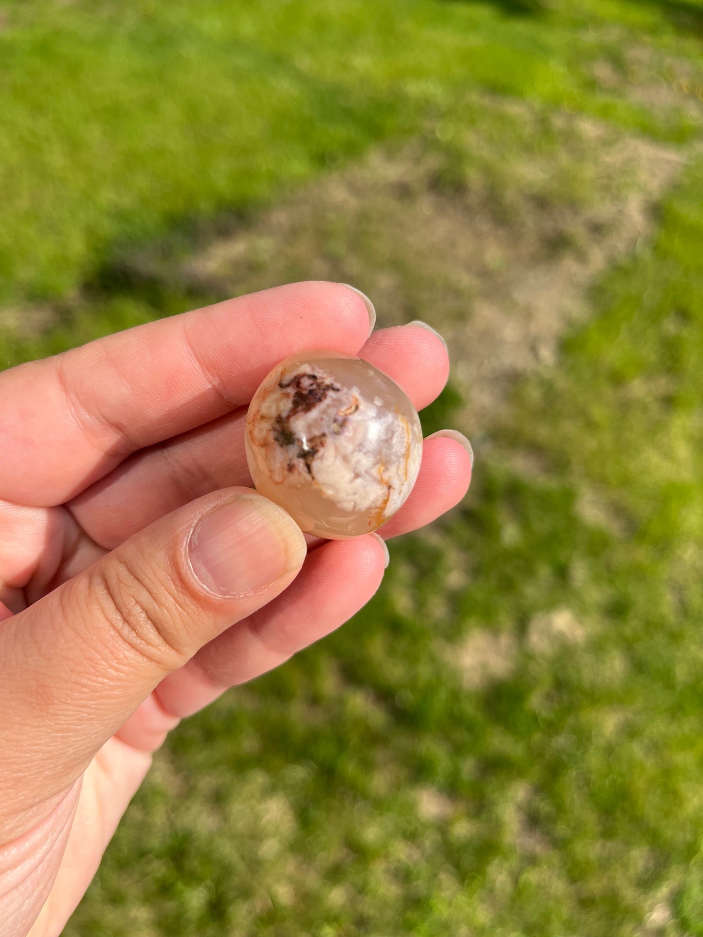 Flower Agate Tumble Stone