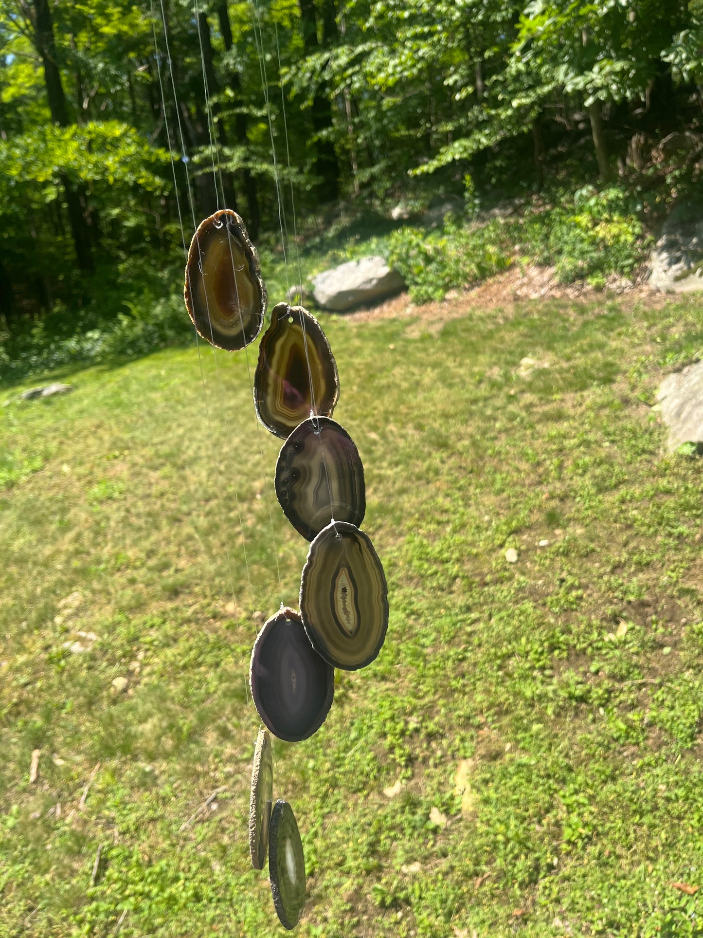 Agate Slice Wind Chimes