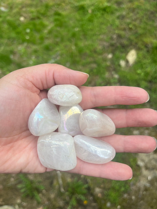 Rose Aura Tumbled Stone