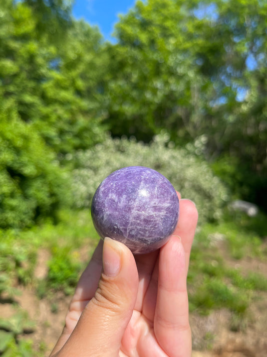 Lepidolite Sphere