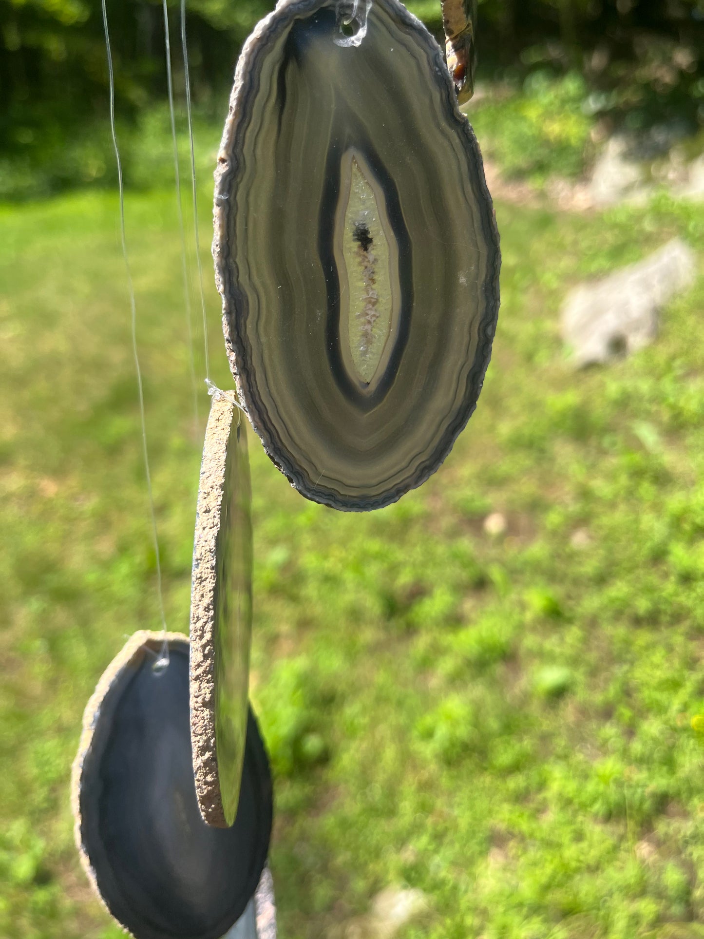 Agate Slice Wind Chimes