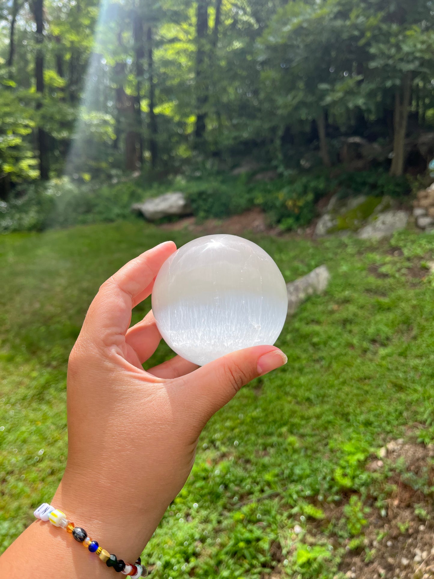 Selenite (Satin Spar) Sphere