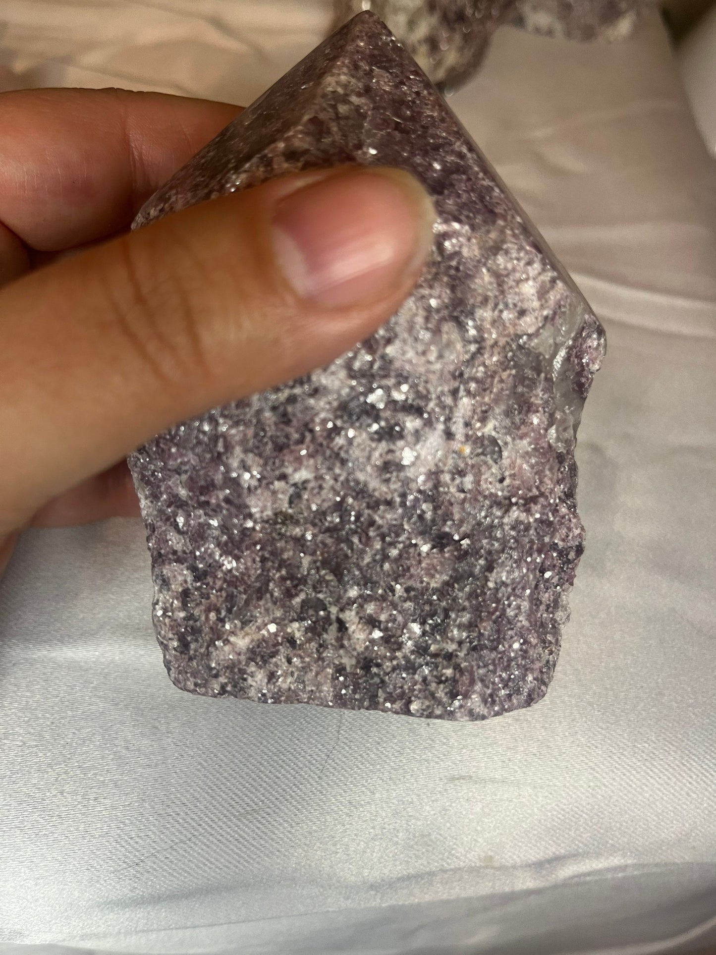 High Quality Lepidolite Top polished Point