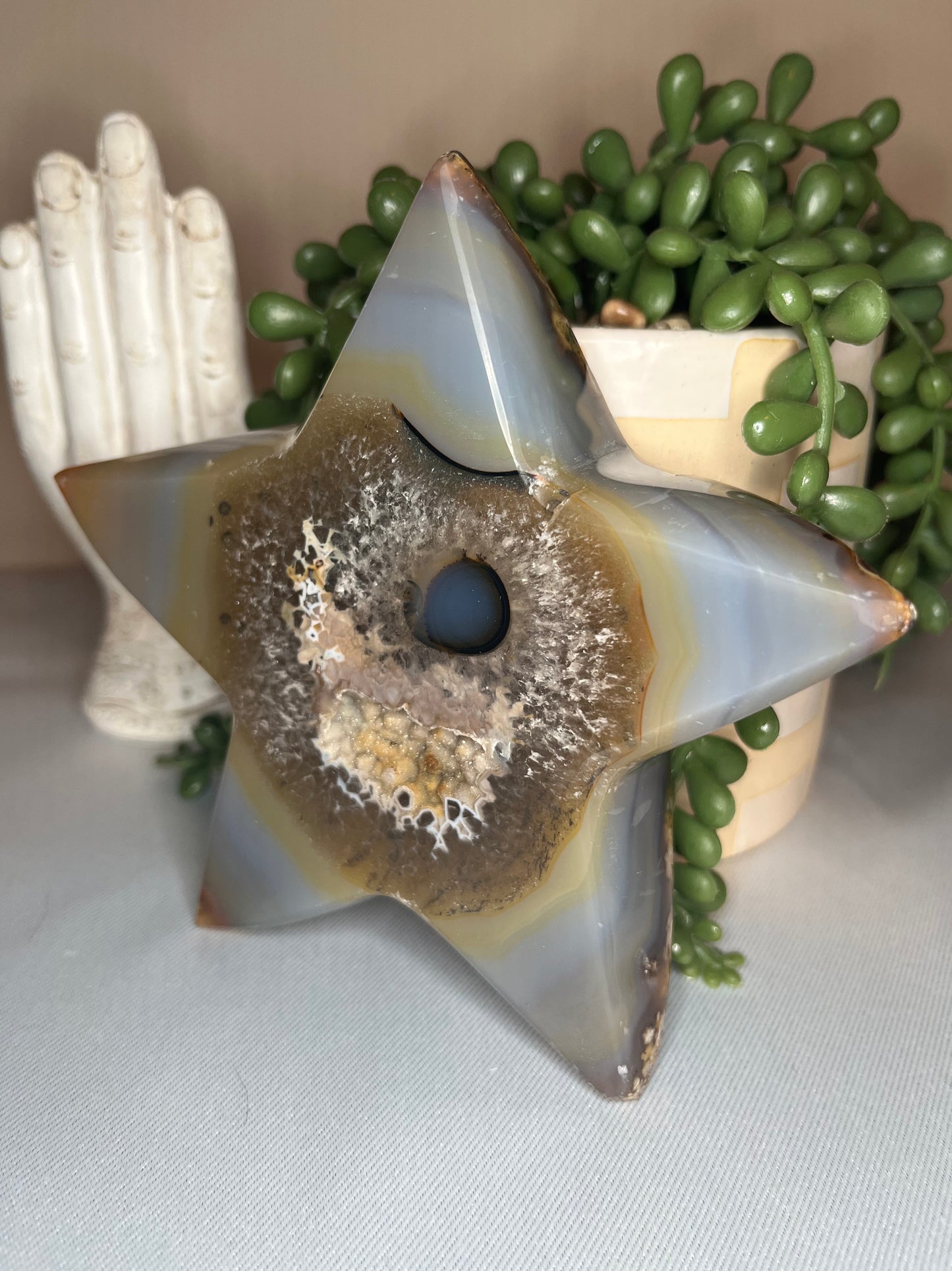 Druzy Agate Star