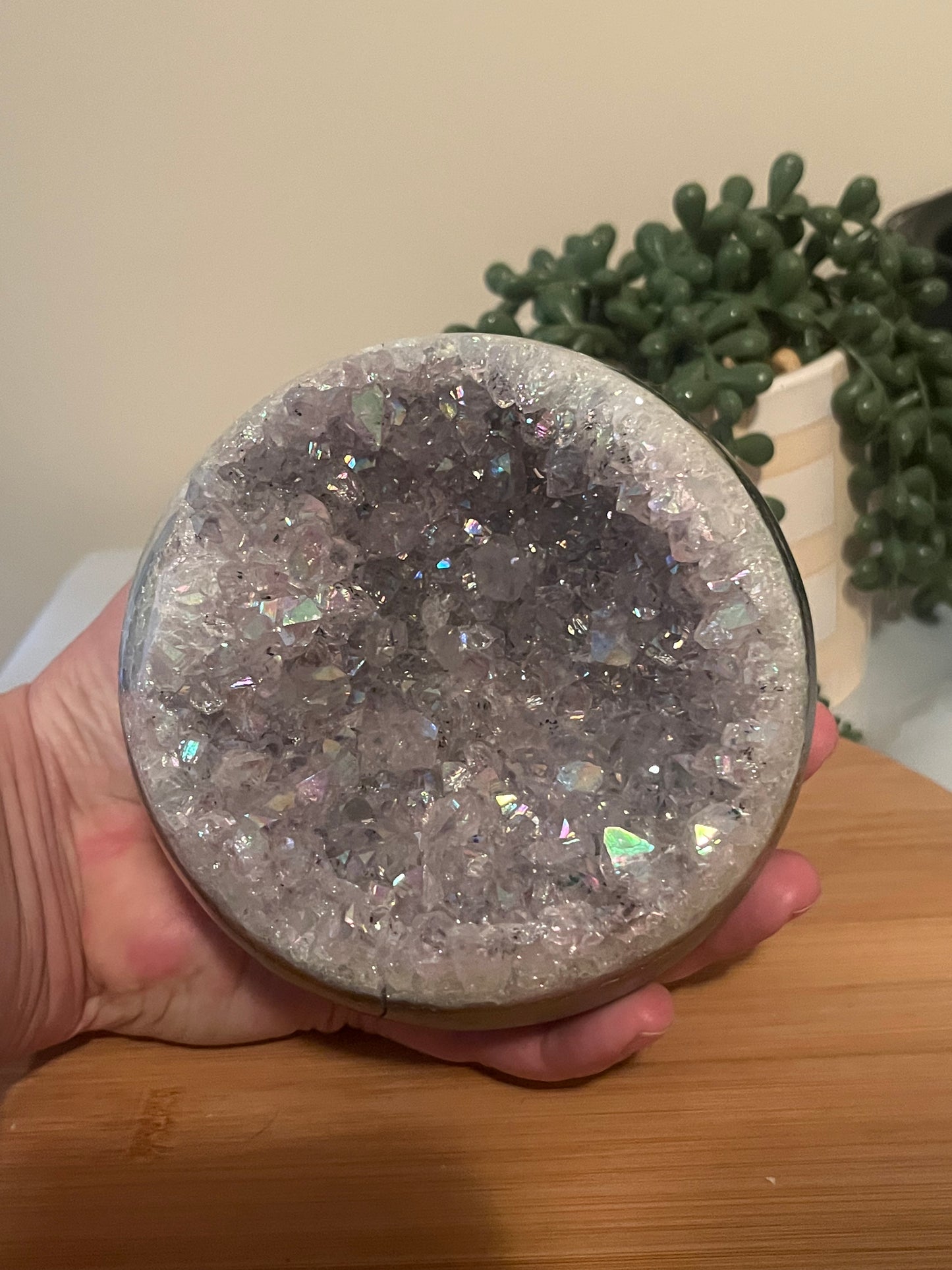 XL Aura Geode Sphere