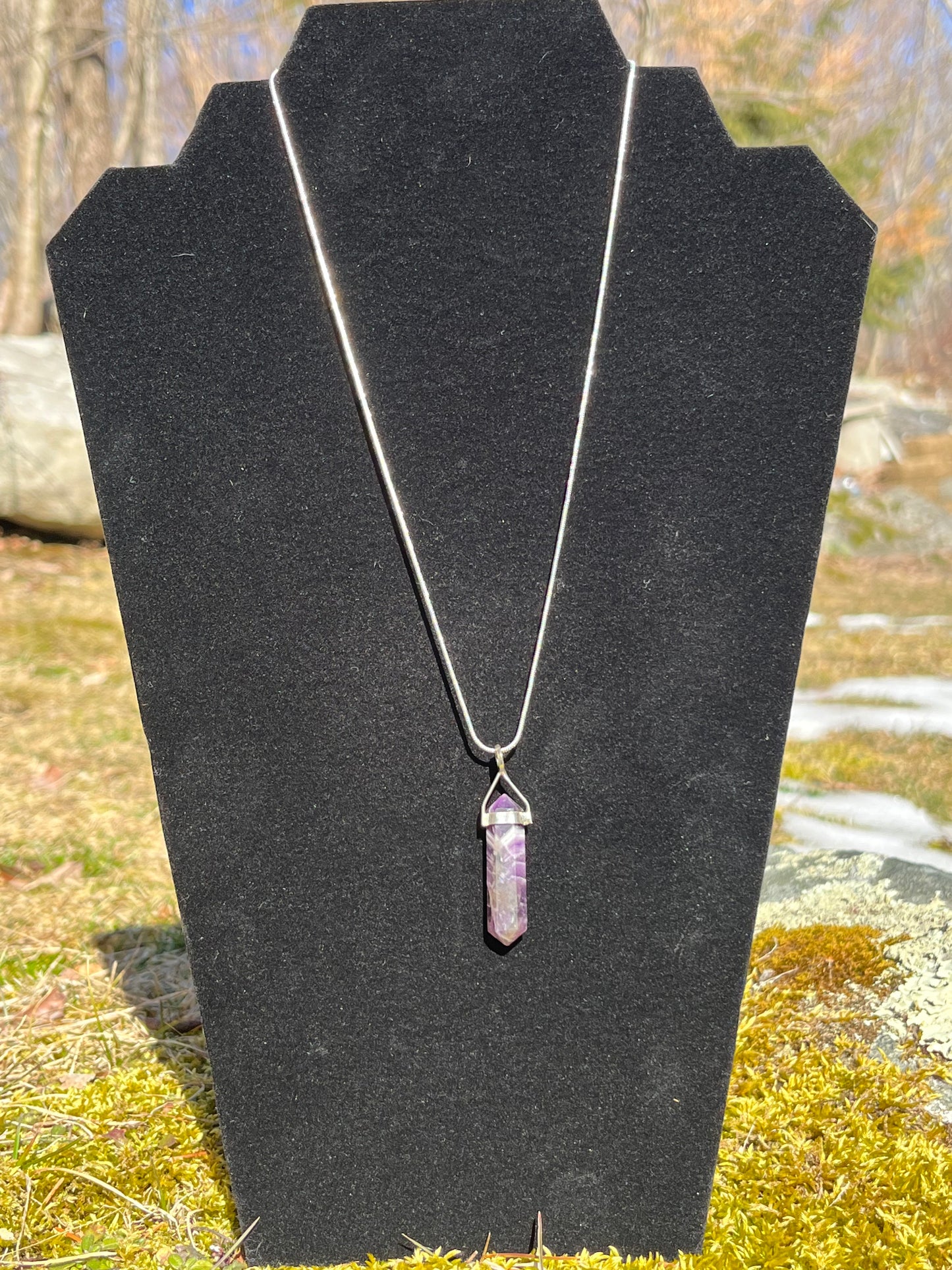 Amethyst Pendant and Necklace