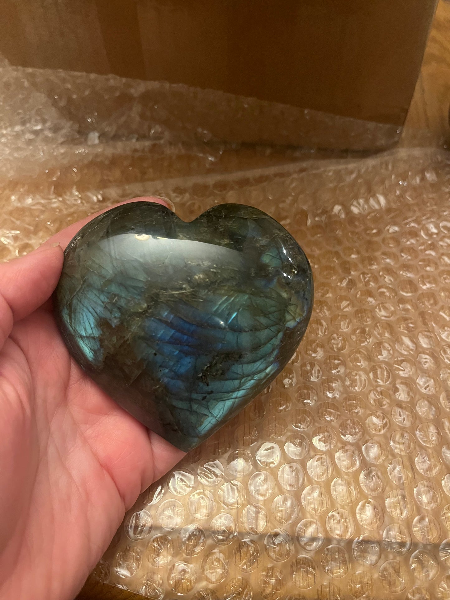 Stunning Labradorite Hearts