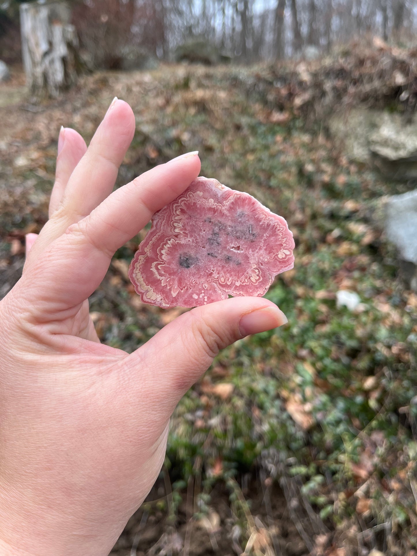 Rhodochrosite slab