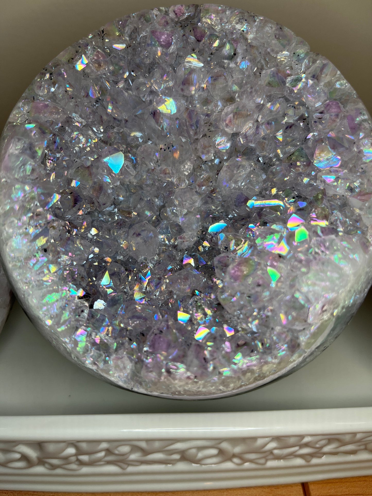 XL Aura Geode Sphere