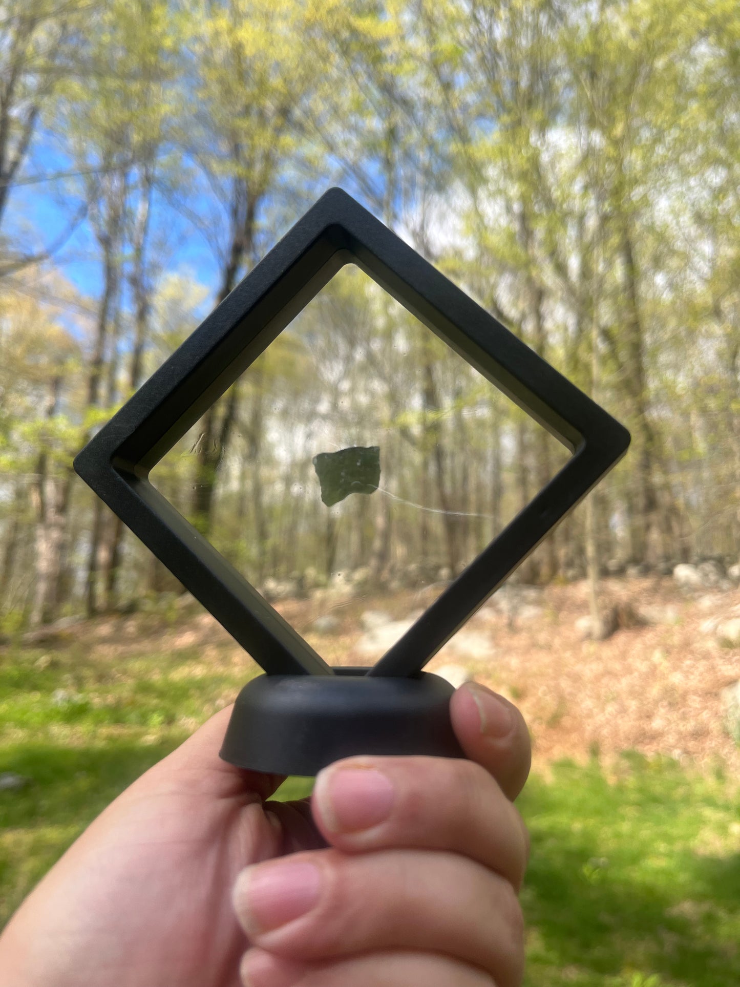 Moldavite with Display Stand